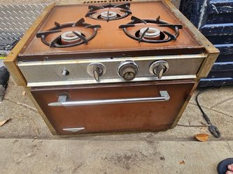 Holiday Vintage RV Propane Gas Range stove  Oven