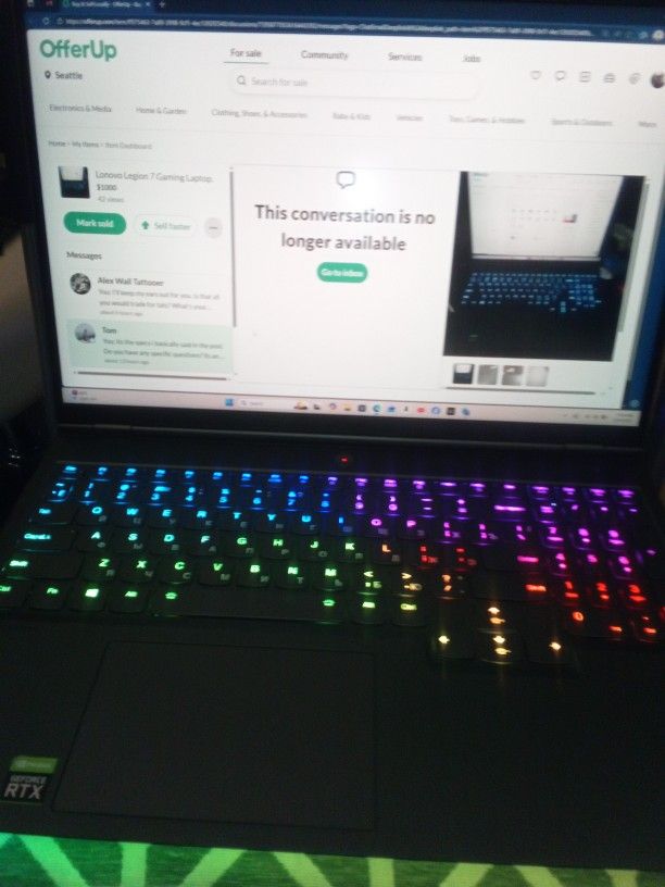 Lonovo Legion 7 Gaming Laptop