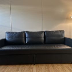 Black Sofa bed Queen Size BONUS: Two Chairs & Two Tables