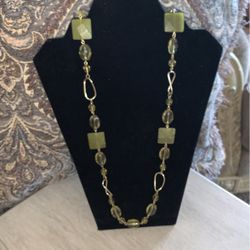 Green Beaded Necklace