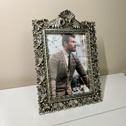 Vintage Pewter Picture Frame For Wall And Table