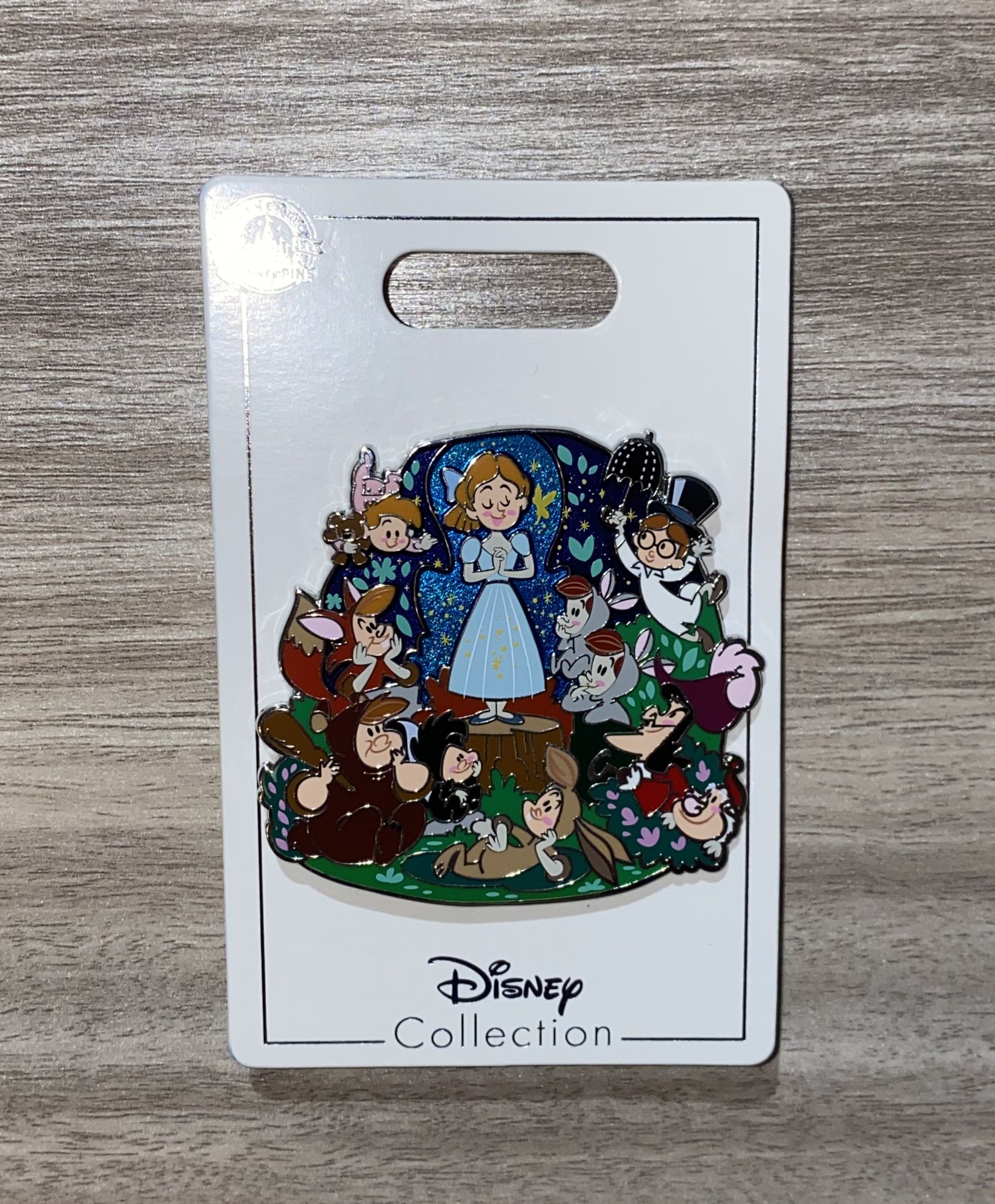 New Disney Pin Peter Pan Family BIG Silver