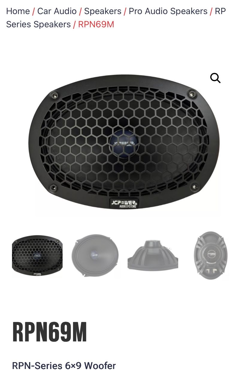 JCPower RPN69m 6x9 Woofer