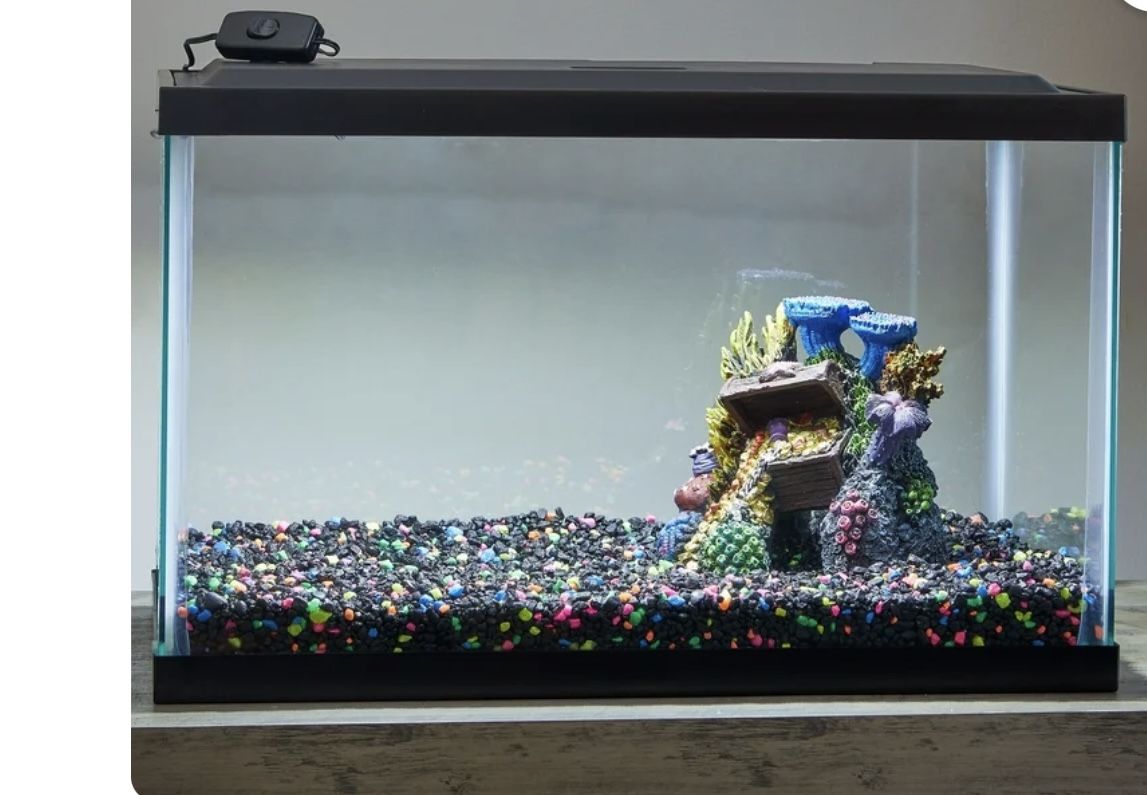 Aqua Culture Fish Tank Hood with LED Light, 20" x 10", for Most 10 Gallon Tanks