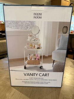 Room 2 Room 3-Tier Vanity Cart