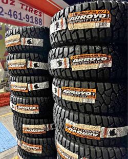 265/70/17 Arroyo Set de Tires nueva con 59,000 millas de garantía