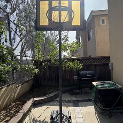 Adjustable Basketball Goal with 2-Wheels