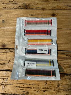 Apple Watch band 6 pack colorblock weaved nylon 38/40/41 mm