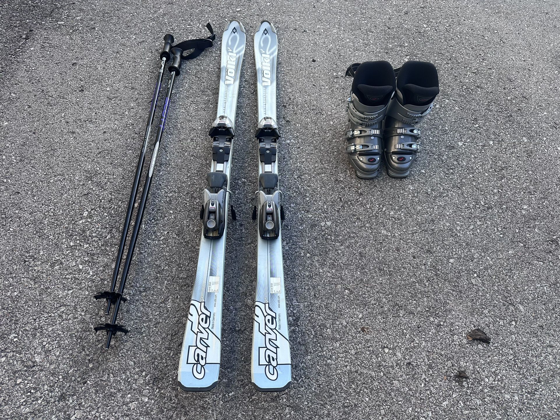 Women’s Skis, Boots, Poles (Nordica, Vokl, Scott)