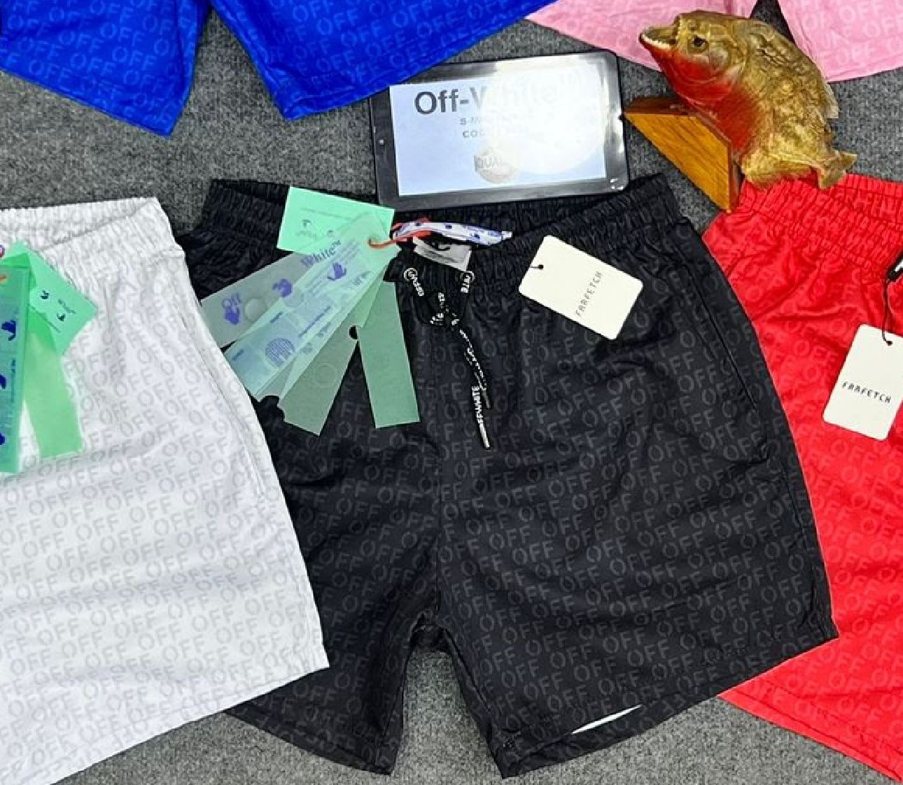 OFF WHITE SWIMMING SHORT