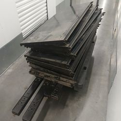 shelves retail grocery like ....black metal