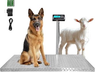 1100 lb Heavy Duty Livestock & Large Dog Scale 40" x 20" Digital Animal Scale