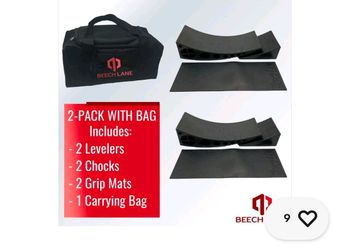Beech Lane Camper Leveler 2 Pack with Carrying Bag - Precise Camper Leveling