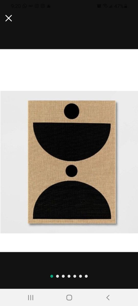 Grace Half Circle Indoor/Outdoor Rug Black/Tan - Project 62â„¢