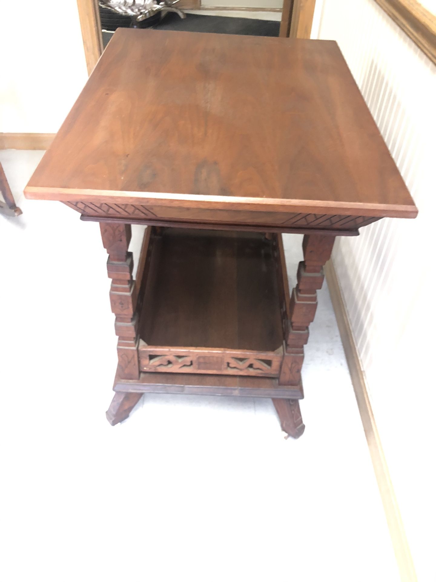 Antique Walnut Side Table for Sale