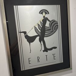 vintage 1980 'Symphony in Black' Erté