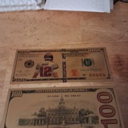 Tom Brady Collectable  Prop Bills Not Real Money 