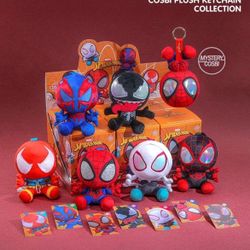 Hot Toys Spider-Man Marvel Comic Cosbi Plush Keychain Collection Blind Boxes