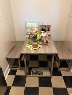 Kitchen table with bench seats