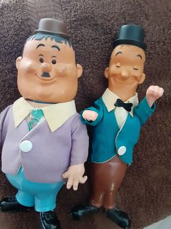 Vintage Laurel & Hardy Figurines