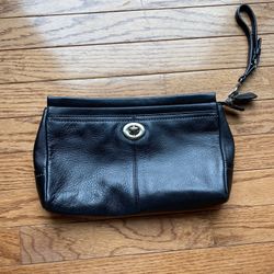 Black Coach Leather Handbag/Purse 