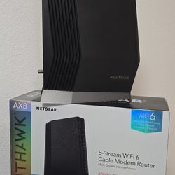NETGEAR Nighthawk Cable Modem and WiFi 6 Router Combo (CAX80)