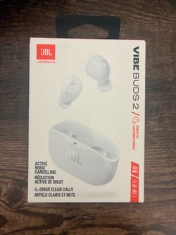 Brand New JBL Vibe Buds 2 - Noise Cancelling Wireless Earbuds (White)