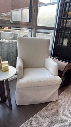 Linen Upholstered Living Room Chairs
