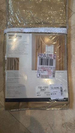 JCPenney home soft gold swag valance