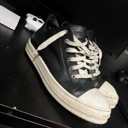 Rick Ownes Mainline Low Top  Leather 
