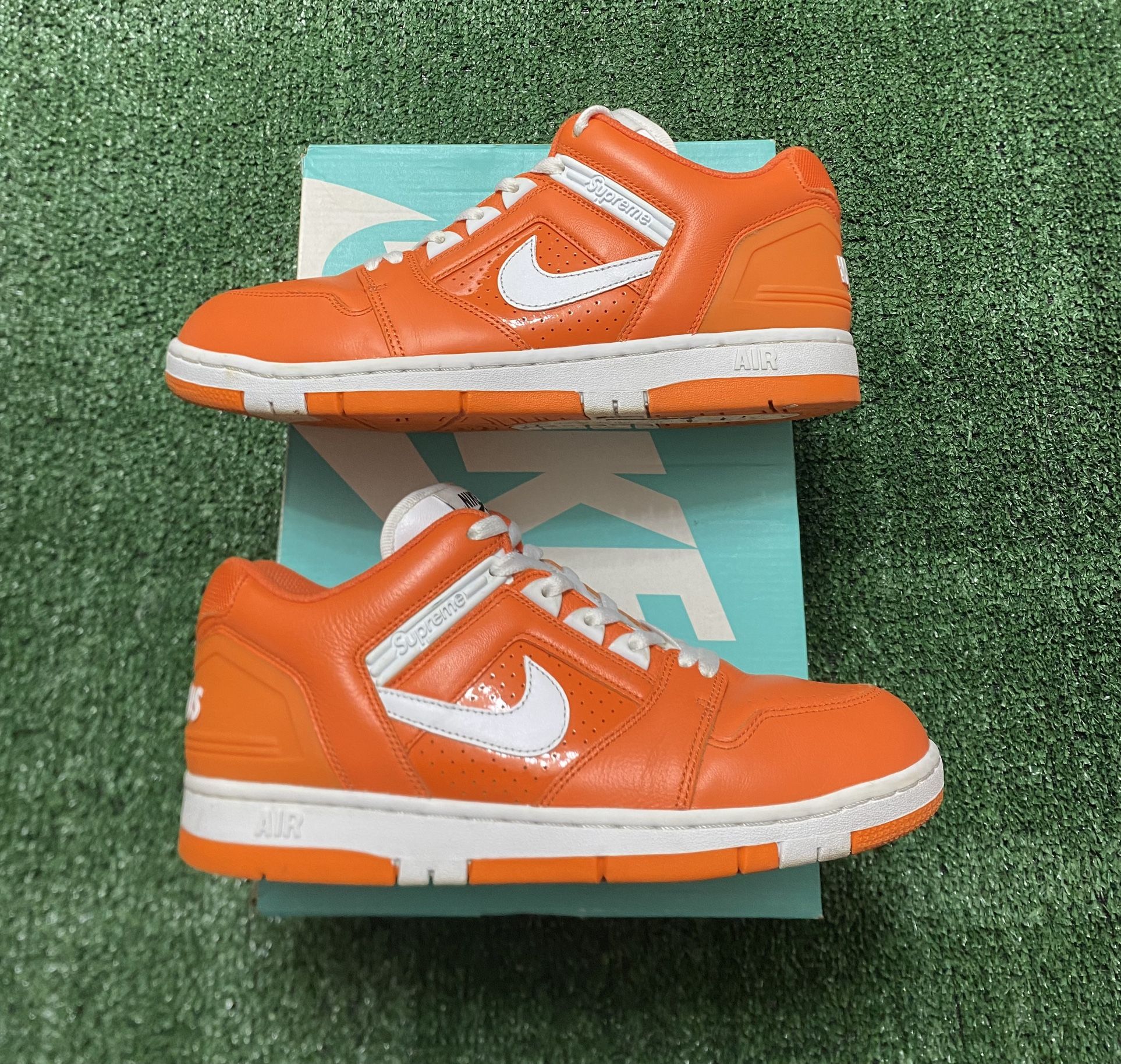 Nike SB Air Force Low Supreme Orange size USED - Technical View