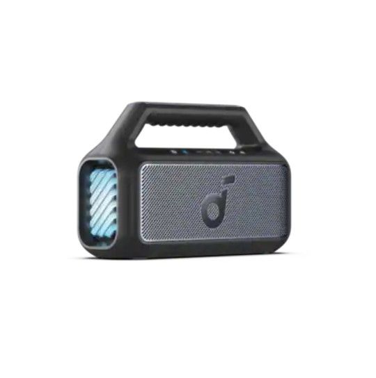 Soundcore 
by Anker Boom 2 IPX7 Waterproof Floatable 80W Bluetooth Speaker with Subwoofer, BassUp 2.0, & Custom RGB Light Effects - Black