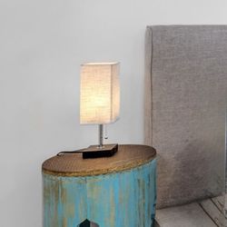 2 side night stand hand made with lamps