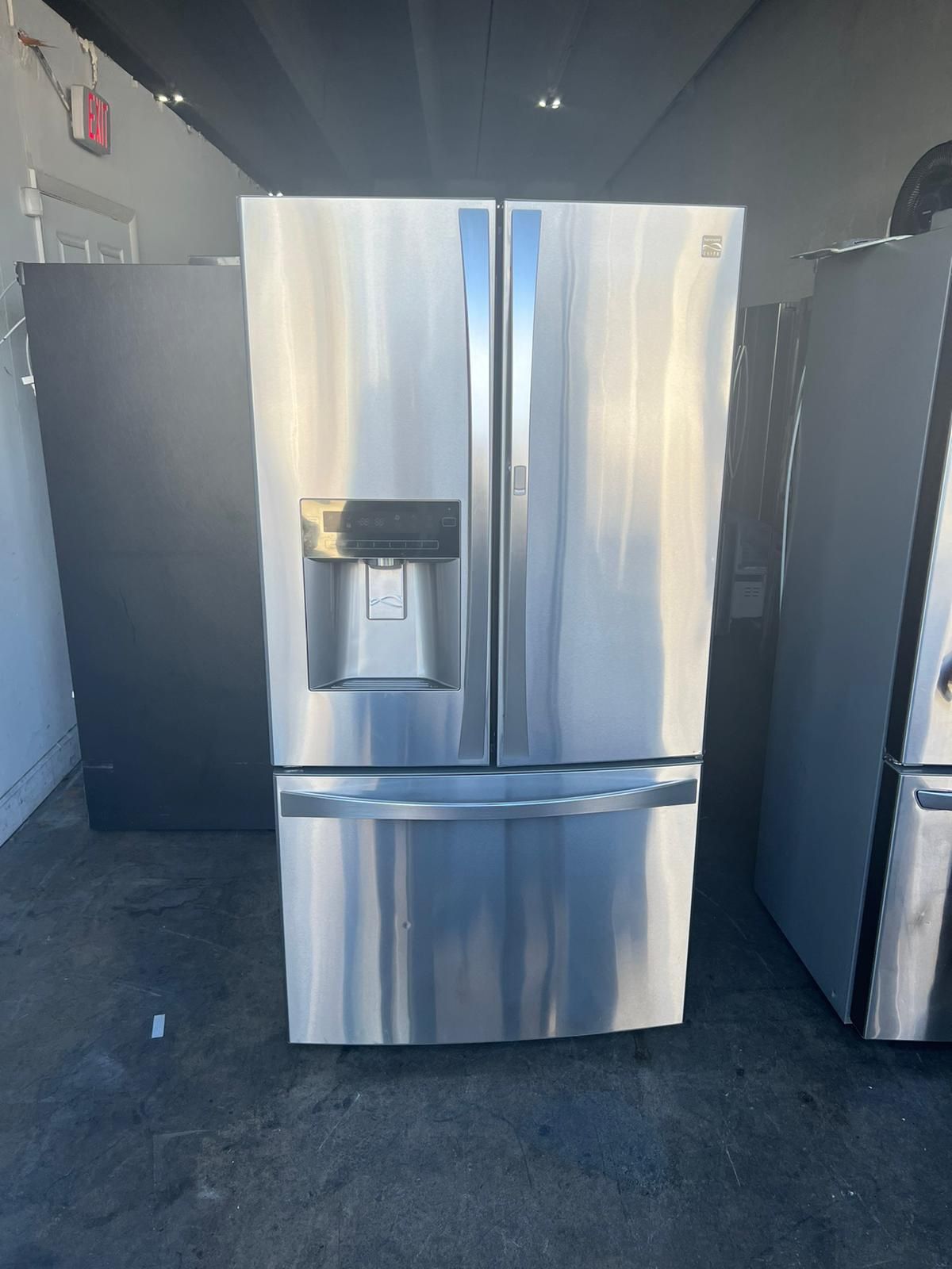 kenmore silver fridge