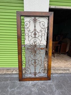 Large Decorative Iron Wall Panel