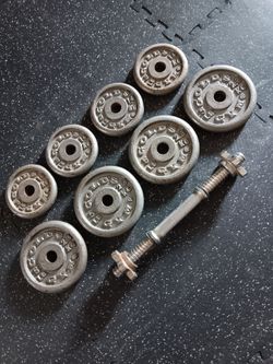 Vintage Gold's Gym Weights with Dumbbell Handle