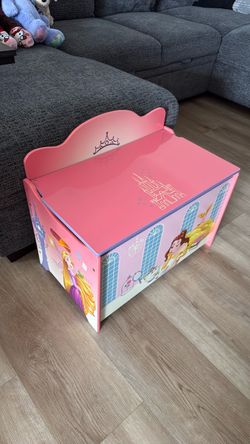 *USED* Delta Children Deluxe Toy Box, Disney Princess