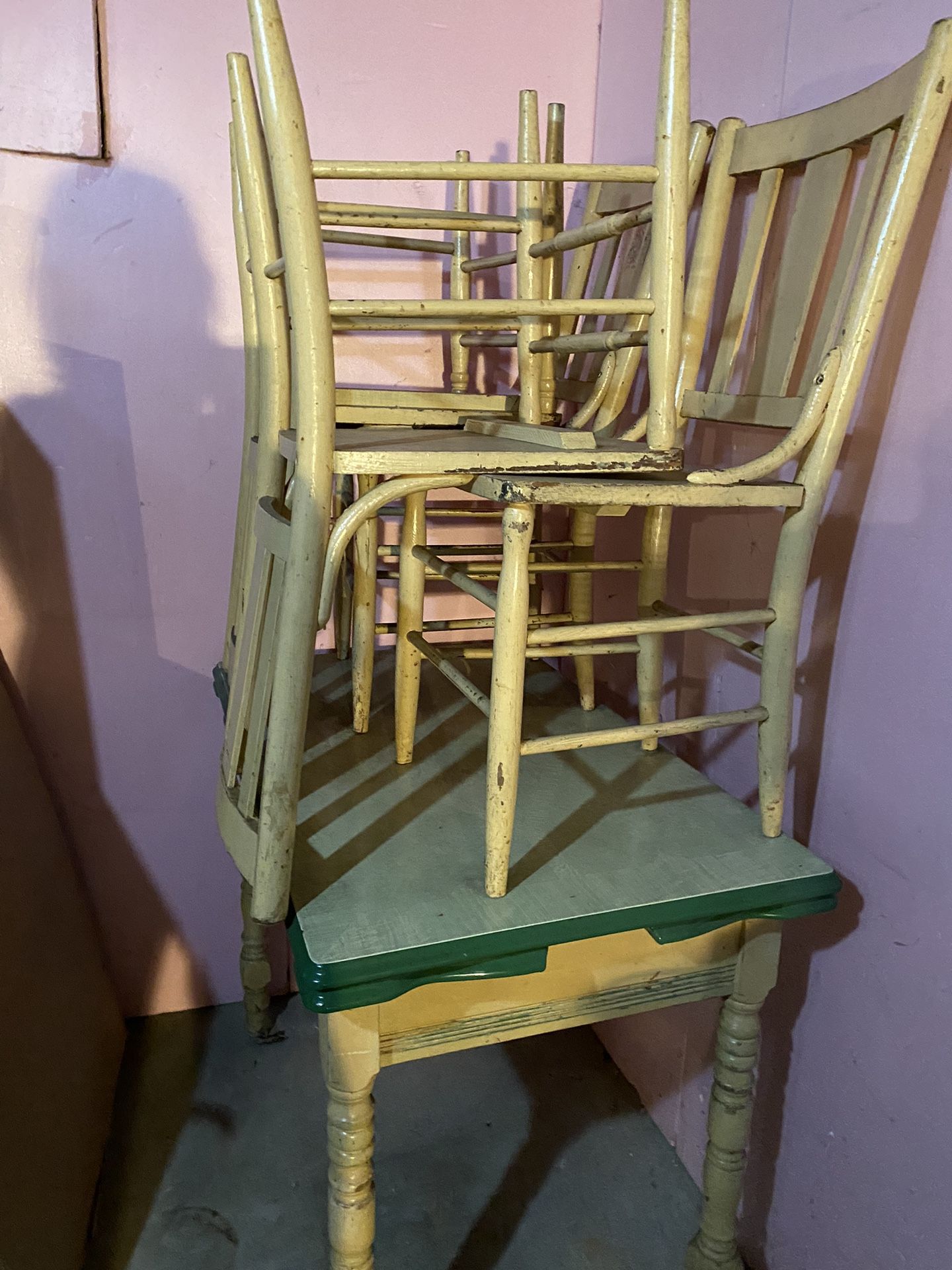 1940’s Wooden/enamel Table