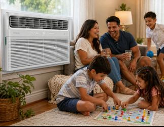 FRIGIDAIRE Window Air Conditioner: 1,400 sq ft - 1,500 sq ft, 24,000 BtuH, 208/230V AC, 6-20P