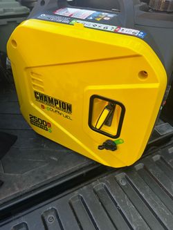 Champion 2(contact info removed)/1850-Watt Recoil Start Gas, Propane Dual Fuel Inverter