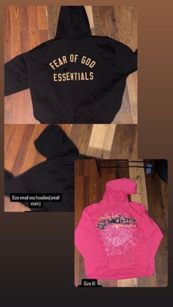 Essential and spider hoodies