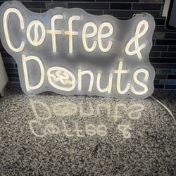 Coffee & Donuts Neon Sign 15x10