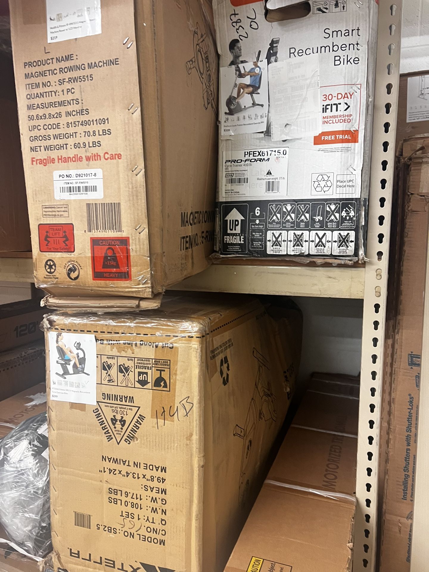 ProForm Cycle Trainer 400 Ri Recumbent Exercise Bike, Compatible with iFit Personal Training, New in Box