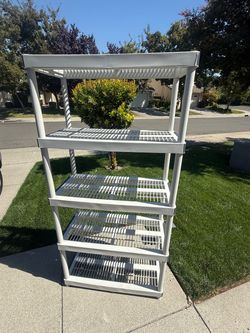 5-Tier Plastic Storage Shelf Unit