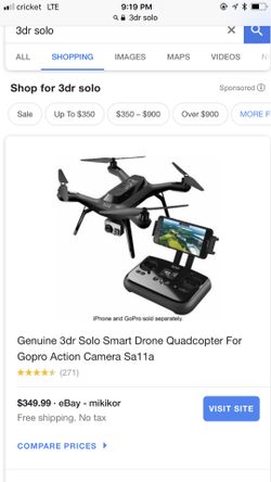3DR solo smart drone quadcopter send me an offer