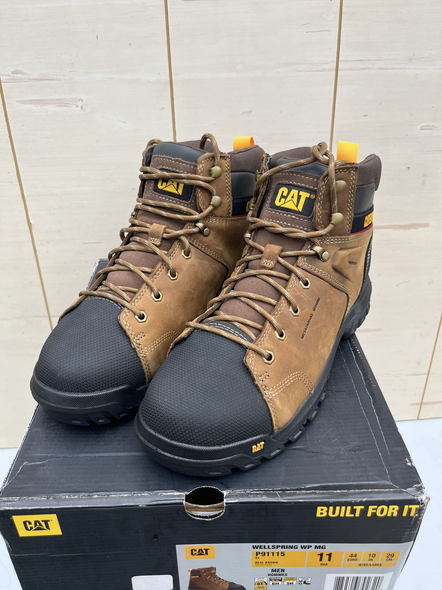 CATERPILLAR STEEL TOE WORK BOOTS SIZE 11