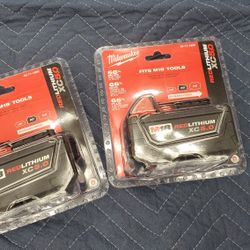 New packaged Milwaukee M18 XC 5.0 battery