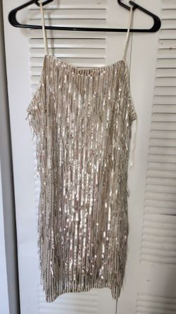 Trixxi Sequin Fringe Mini Dress 