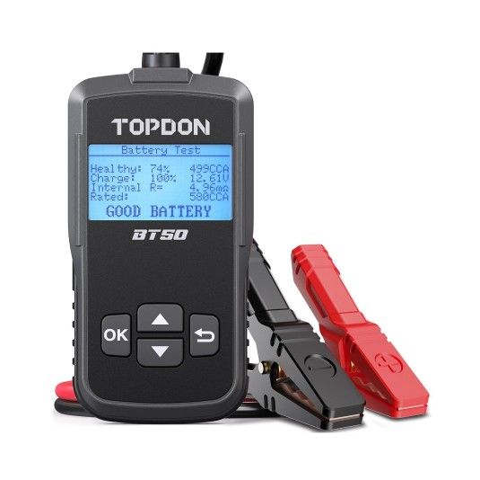 TOPDON Battery Tester Charging System Analysis Tester (BT50)