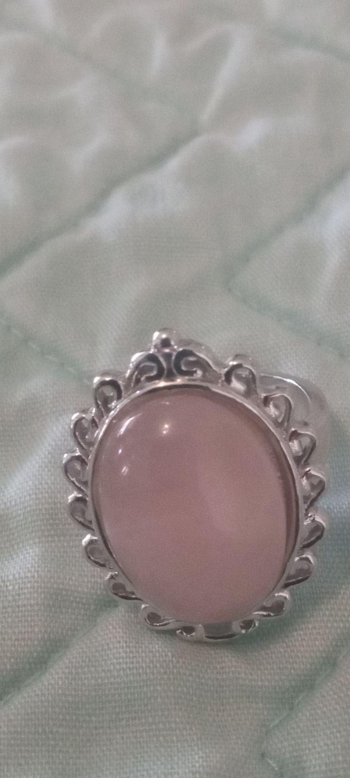 Pink Sterling Silver Ring
